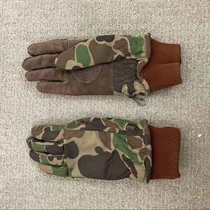 Gates Thinsulate Camo Vintage Gloves Size Small